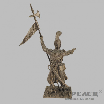 фото — оловянный солдатик «унтер-офицер эскорта орла, 1813 г.». гк